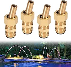 Swimming Pool Spa Brass Deck Jet Nozzle 590041 R0560400 Replacement for Zodiac Deck Jet Water Design-1/2 NPT (4-Pack)