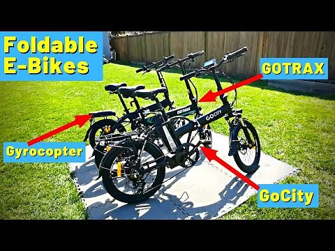 Foldable E-Bikes: Gyrocopter, GOTrax and GoCity - Electric Folding Bike Review