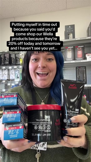 🚨 FLASH SALE ALERT!!! 🚨 Today and tomorrow save 20% on Wella color and products!!! 😍 Wella has also dropped two new products lines recently we want you to know about! 🫶🏼 Unruly hair got you or your clients in a funk? Welcome in Wellas new Smooth Filler demi-permanent smoothing treatment! This treatment reduces frizz, adds shine, and makes stlying a breeze for up to THREE months! 🤩 A great add on service for those frizz prone clients! 🥰 Color lovers, join us at the front! Wella has dropped