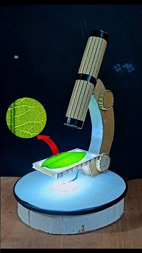 how to make a microscope at home with cardboard science project #short #viral #trending