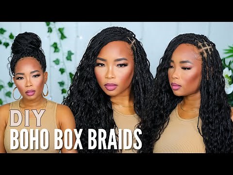 Boho Box Braid Tutorial Ft. YWIGS Human Hair | AMAZON FINDS