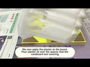 Using plaster of Paris to create texture on wood - Tutorial