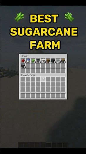 Starter Sugar Cane Farm ✅ #farm #minecraft