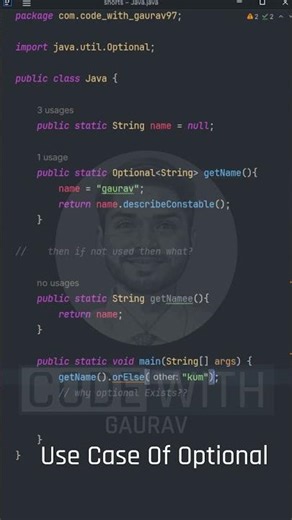 Java: Why Optional Exists? | Avoid NullPointerException #Shorts