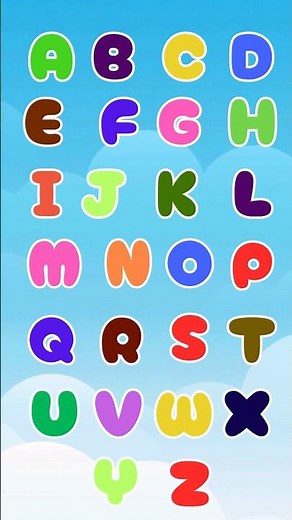 ABC Song for Kids | Animated Alphabet with Bright Fonts | A to Z song for toddlers #alphabetsong