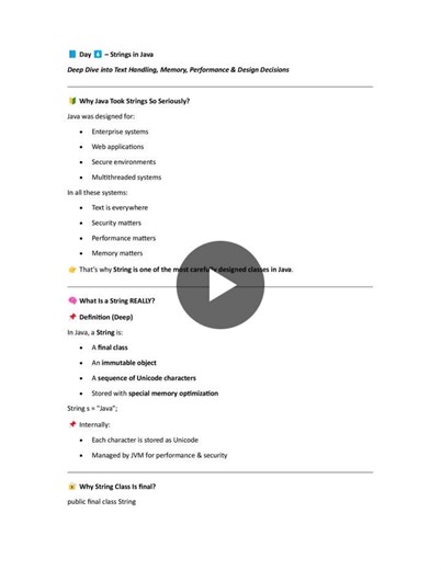 Java Strings Explained: Immutability Performance Considerations | Pradyumn Kumar Karan posted on the topic | LinkedIn