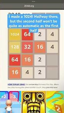 How to play 2048 fast! #2048 #2048gameplay #tutorial