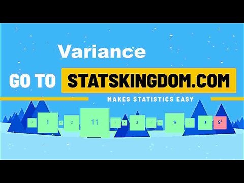 Variance - free online calculator with solution