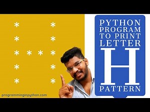 Python Program to Print Pattern of Letter H || Pattern Programming
