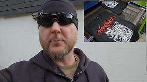 After a long time I finally took over again the NARGAROTH Merch Production! Here some Insights into the production of some designs. PS.: No, the Sunglasses are not needed. But, I am sick again and look like Uncle Fester around the eyes. Don't want y'all getting jealous. Merchdevil | Nargaroth