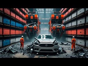 How Junk Cars Are Crushed & Recycled | 50,000 Each Day!