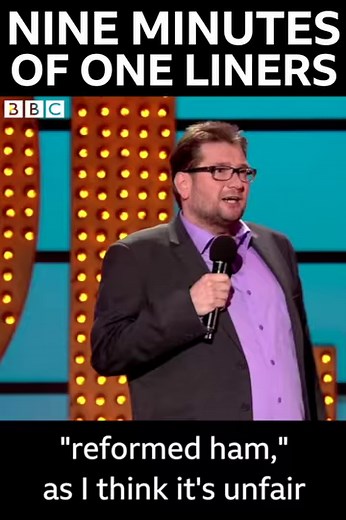 55M views · 442 reactions | Nine minutes of one liners from Gary Delaney. | BBC Comedy | Facebook