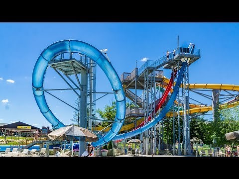 "Lunar Loop" AquaLoop Looping Waterslide | Lost World at Wilderness Resort
