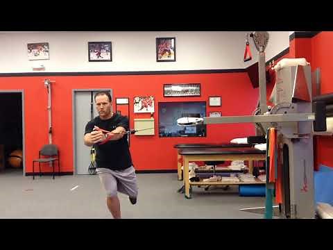 Single-leg Pallof Press