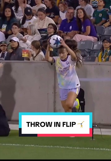 Kerry Abello Incredible Throw-In Flip — NWSL Orlando Highlight