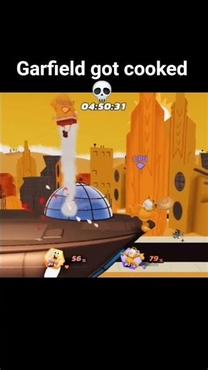 Nickelodeon All Star Brawl, but Garfield gets destroyed