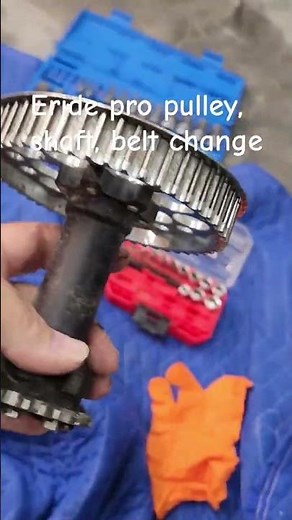 eride pro ss shaft,pulley and belt changes. #eridepross #eride #warp9 #gritshift