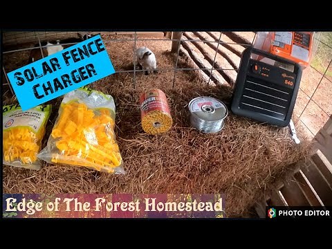 How To Install A Solar Charged Electric Fence / Goats