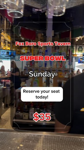 Thom Popoli on Instagram: "🏈 Super Bowl Sunday at Fox Boro Sports Tavern in Naples, FL! 🏈 Score big this year with Super Bowl tickets for just $35! Your ticket includes a guaranteed seat, free drink, and a $10 off coupon for your next visit to Fox Boro! 🍻✨ Don’t miss out on the best spot in Naples to watch the game, enjoy great food, cold drinks, and an electric atmosphere. Limited tickets available—grab yours now and make your Super Bowl Sunday unforgettable! 📍 Fox Boro Sports Tavern, Naple