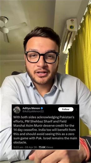 Far left in India - Pakistan has become a Vishwa Guru. India’s foreign policy failed as we didn’t become the mediator.Well Pakistan was not a mediator they were a MESSENGER! COPY PASTE MESSENGER.Why didn’t India mediate the US–Iran ceasefire? Because foreign policy is driven by strategy, not branding.Some people argue that India missed an opportunity while Pakistan gained visibility. But this ignores key realities.First, pressure and dependency.Countries like Pakistan operate under multiple exte