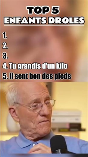 TOP 5 Enfants drôles #drole #humour #pourtoi #top5 #enfant #kids