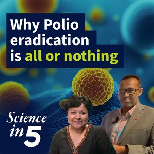 Polio once paralyzed hundreds of thousands of children every year, striking fear into families across the world. Thanks to global vaccination efforts, cases have fallen by 99.9% since 1988. But polio is not gone yet. In this episode of Science in 5, we speak with Dr. Jamal Ahmad about why polio eradication still matters, how close the world truly is to ending this disease forever, and what’s at stake if we don’t finish the job. Polio spreads easily, respects no borders, and remains a threat as l