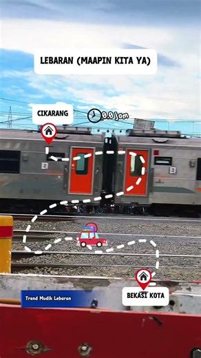 cung siapa Nyang mudiknya cuman sejengkal doang ? 😁#babasenja #lebaran #maapinkitaya #betawi