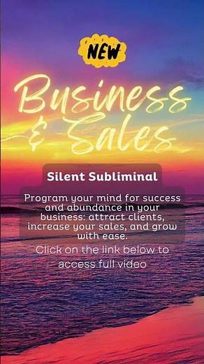 Silent Subliminal for #sales and #business | Attract #clients and Grow with Ease #abundance