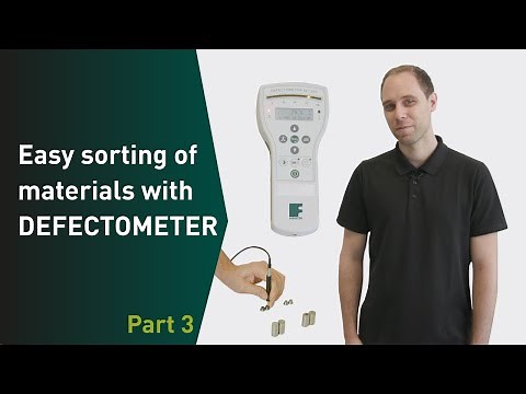 Testing with eddy current - how to sort materials or material structures with the DEFECTOMETER