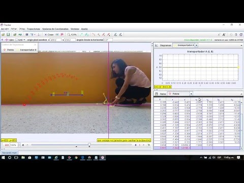 Análisis te tiro parabólico con Tracker / Parabolic movement with Tracker