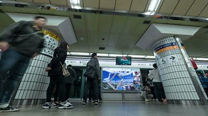 Download Timelapse of people at subway in Seoul, South Korea
