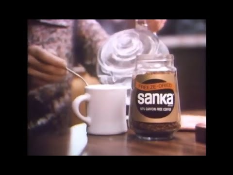 Sanka Coffee 'Less Bitter' Commercial (1973)