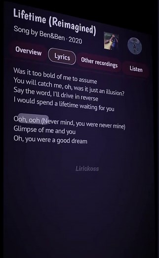 Lifetime by Ben&Ben Lyrics