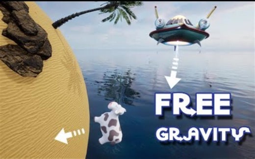 【虚幻4】自定义重力方向系统展示（附下载）