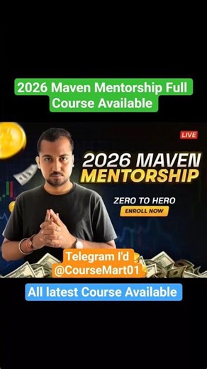 2026 Maven Mentorship Full Course Available for free 😎 | leak course | latest Course | #shorts