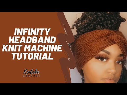 Infinity Headband Knit Machine Tutorial 🤎✨| Loops and Threads