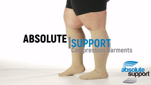 4XL Extra Wide Compression Socks for Women and Men 20-30mmHg Natural, 4X-Large
