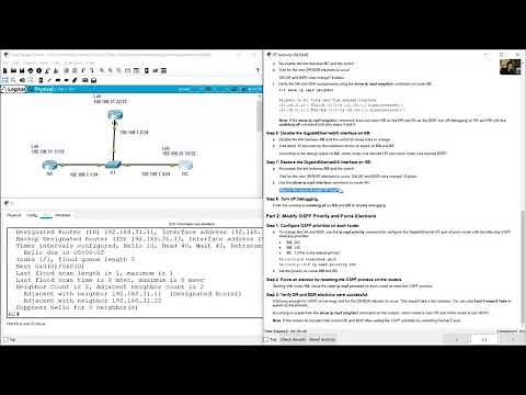 2.3.11 Packet Tracer - Determine the DR and BDR