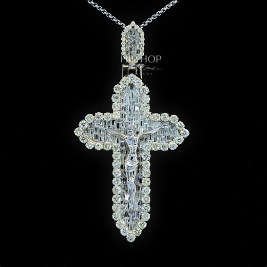 Jesus Crucifix Diamond Hip Hop Pendant for Men, Religious Christian Hip Hop Jewelry - Etsy