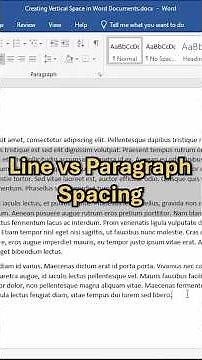 Line vs Paragraph Spacing in Word (Beginner-Friendly Tip)