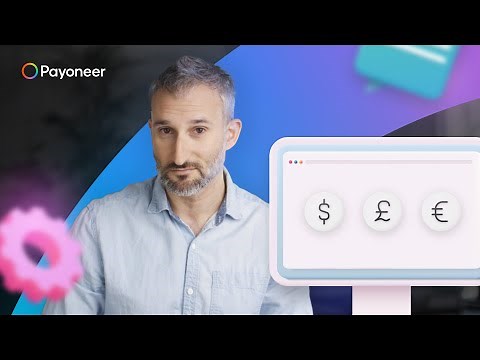 Get paid into international receiving accounts with Payoneer