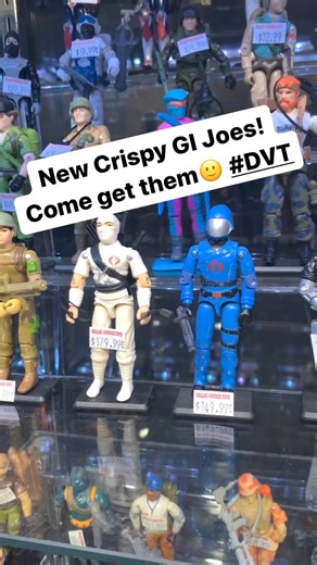 New Crispy GI Joes! Come get them at #DVT #gijoe #stormshadow #cobracommander | Dallas Vintage Toys