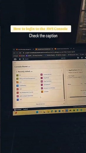 How to login to the AWS Console #awsconsole #steps #aws #cloudengineer