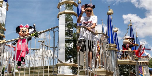 Gamecocks head coach celebrates historic win at Walt Disney World