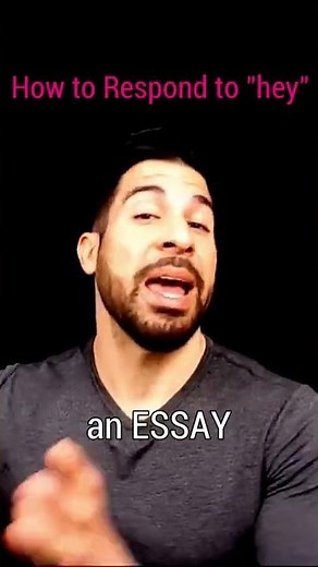 ✅ How to Respond to "hey"✅ (Text or Online Dating) #Shorts