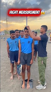 Hight measurement 🫡🇮🇳 #army #hightmeasurement #armylover