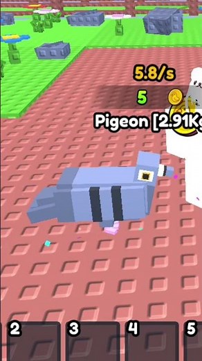 MY POOPING PIGEONS... #robloxshorts #roblox #birdtrend