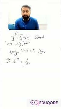 Class 9 Maths Ex 2.2 Q1 |]Convert Exponential to Logarithmic Form Easy Method