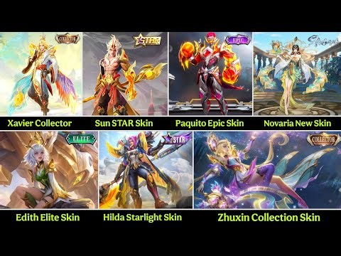BIG UPDATE! Xavier Collector, Sun Star, Paquito Epic & Zhuxin Collector Skins – MLBB New Skins 2025🔥