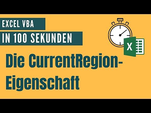 Zusammenhängenden Bereich markieren mit der CurrentRegion Eigenschaft [Excel VBA in 100 Sekunden]